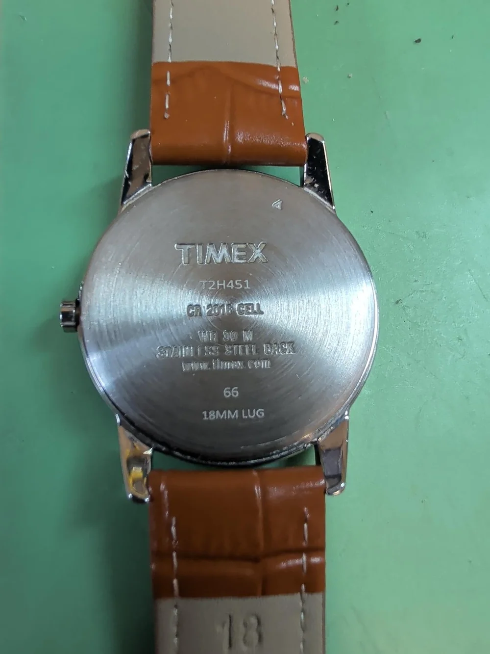 Timex Easy Reader Brown Leather Strap Watch with White Dial